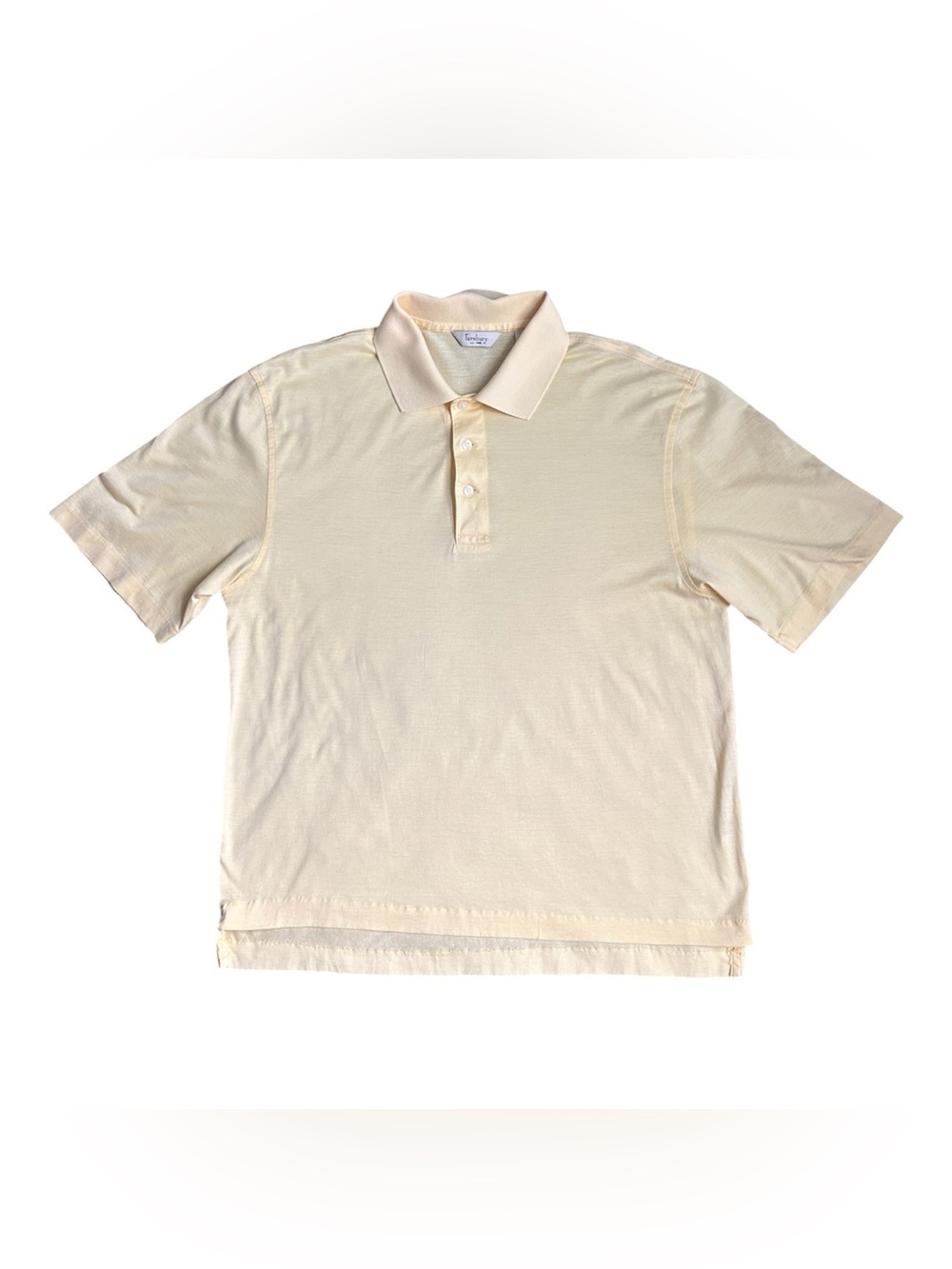 Turnbury 100% Cotton Lightweight Yellow Men’s Polo Shirt Size Medium